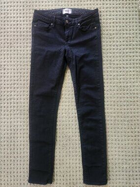 Paige Skyline Skinny Jeans Black Size 30, Made in USA